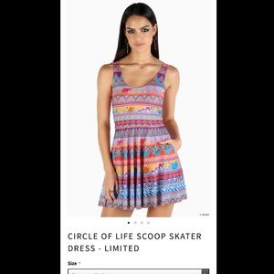 BlackMilk Circle Of Life Scoop Skater Dress